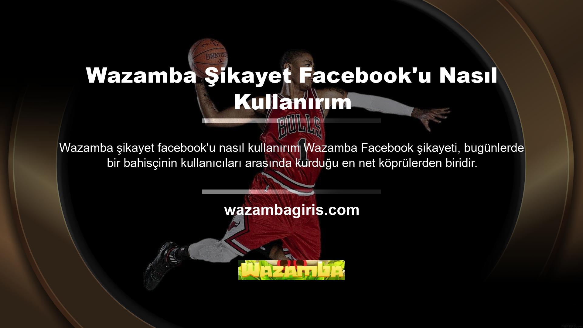 Wazamba, günümüzde dünyanın en çok kullanılan platformu olarak da bilinen Facebook'un özellikle sosyal medya hesap adresleri aracılığıyla kullanıcı sayısını artırdığını ve canlı bahislerin potansiyel müşterilere erişimini genişletebileceğini söyledi