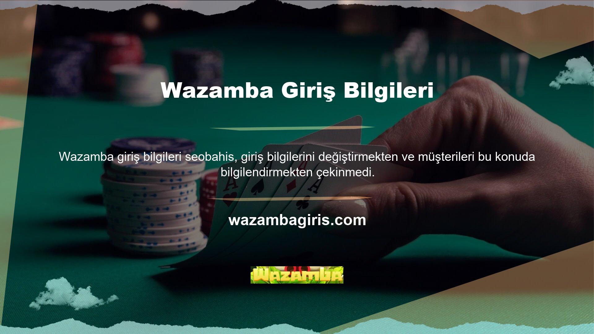 Bazı durumlarda bir oyuncu siteye erişmek ve oyunun tadını tam anlamıyla çıkarmak için Wazamba yasadışı casino ziyaret edebilir