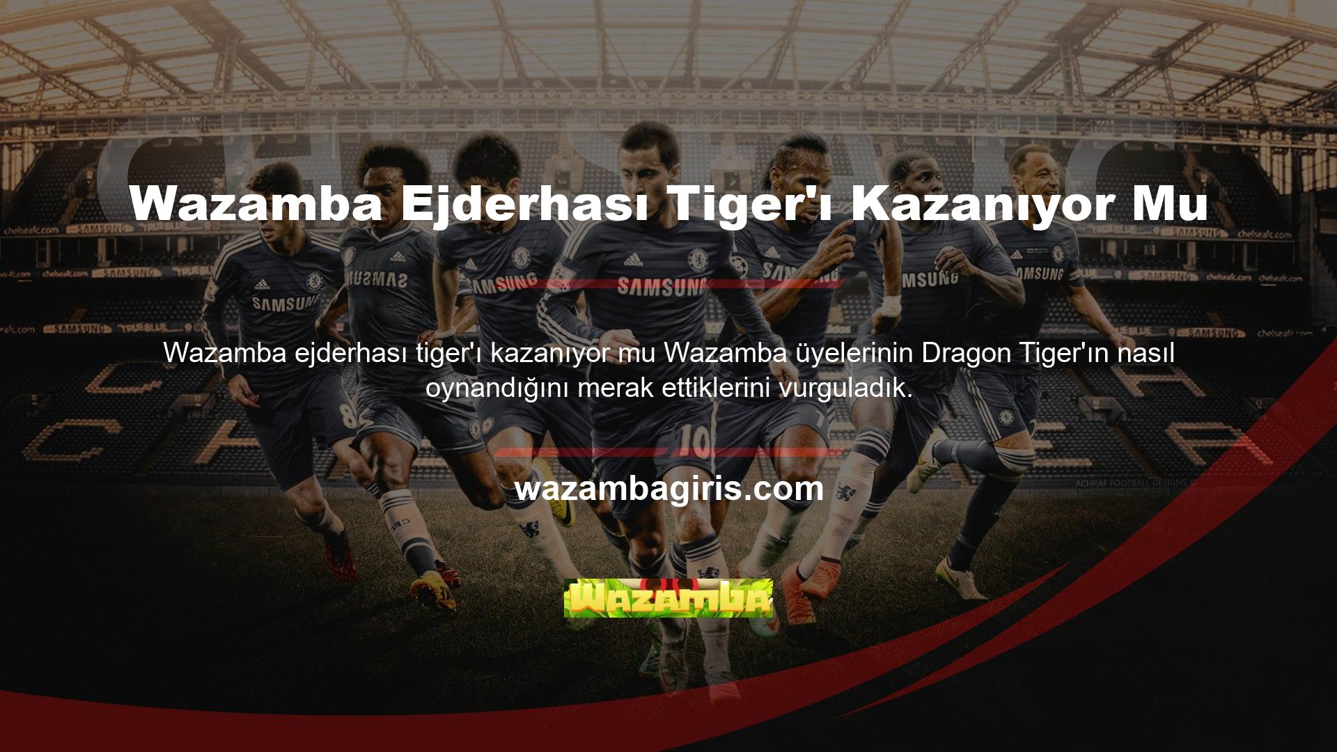 Bu yüzden Wazamba sitesi Dragon Tiger ve kart oyunlarında aşırı bahis oranları sunuyor